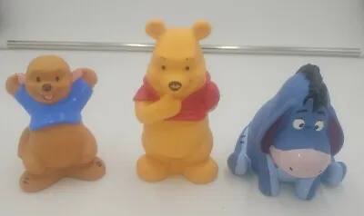 £9.45 • Buy Winnie The Pooh Squeeze Bath Toy Set Disney Pooh, Baby Pooh And Eyeor. Used Cond
