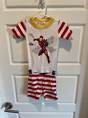 Hanna Andersson Marvel Iron Man Pajama Set Size 80/85 CM 2T - Short Sleeves • $12