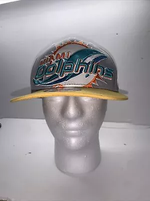 Miami Dolphins NFL New Era 3D Logo Grey Yellow Teal Snapback Hat • $15