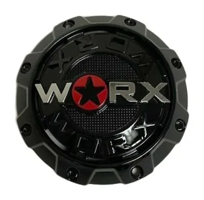 Worx By Ultra 8 Lug Gloss Black Wheel Center Cap 30171765F-A Short Round • $49.99