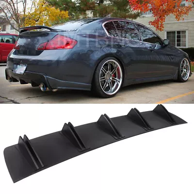 For Infiniti G37 G35 Sedan Rear Bumper Diffuser 5 Fins Spoiler Lip Splitter Wing • $39.39