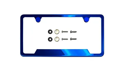 1x Car License Plate Frame Cover Front Hood Rear Trunk Blue For Saab Smart • $38.99