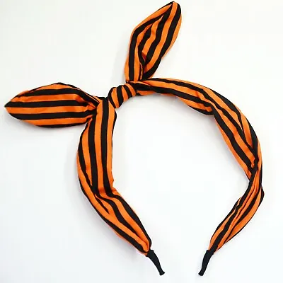 £3.99 • Buy Vintage Wide Ribbon Bowknot Headband Hairband Bunny Ears Wire Bendy Bow Alice