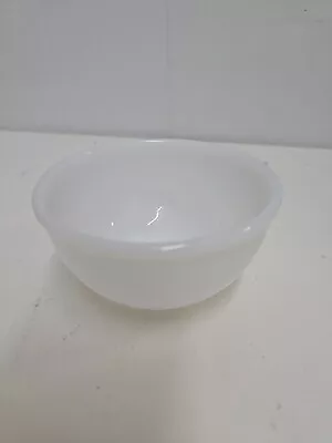 Vintage Fire King Oven Ware White Milk Glass Small Mixing Bowl 5  Made In USA • $13