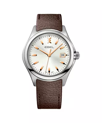 $649.88 • Buy New EBEL Mens Wave Swiss Quartz Watch 40mm Rose Gold Indices W/Date SWISS Made