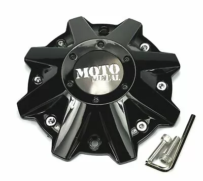 NEW Moto Metal Gloss Black Bolt On Wheel Center Cap 5/6/8 Lug MO201 MO970 • $26.99