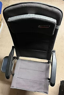 Two Quest ELITE Naples Pro Reclining Chairs With Side Tables & Black Arms. • £74