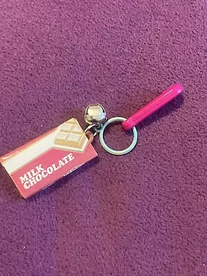 $19.99 • Buy Vintage 1980s Plastic Bell Charm Milk Chocolate Candy Bar For 80s Charm Necklace
