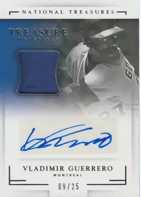 Vladimir Guerrero 2016 Panini National Treasures Material Jersey Auto Card /25 • $14.99