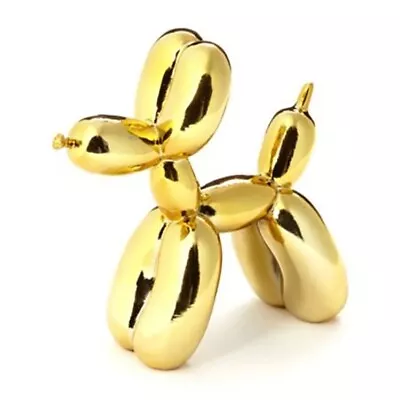 Balloon Dog (Gold Medium) Modern Art Balloon Animal Sculpture Dog Lover Gift • $46.95