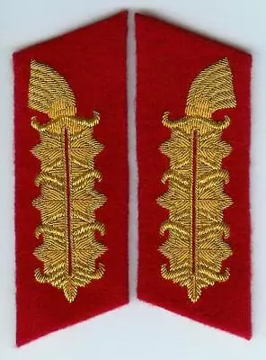 WW2 German Army Field Marshal Collar Tabs - Hand Embroidered Reproduction • $23.93