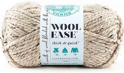 £10.42 • Buy Lion Brand Yarn Company 1-Piece Wool-Ease Thick And Quick, Oatmeal