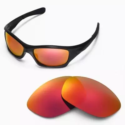 New Walleva Polarized Fire Red Replacement Lenses For Oakley Pit Bull Sunglasses • $16.99