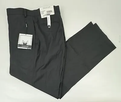 NEW COLLECTION By Michael Strahan Dress Pants Sz 42W X 32L Black Reg Wool Men’s • $29.90