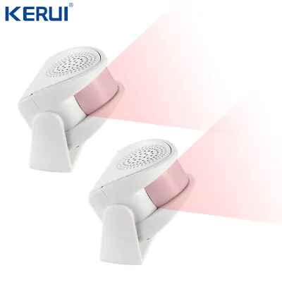 Wireless PIR Motion Sensor With Sound Alarm Shop Visitor Alert Chime Alarm 2Pack • $18.04