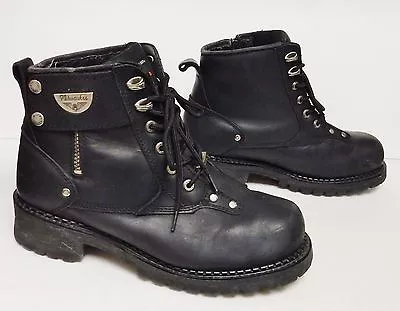 MILWAUKEE Men's Boots Motorcycle Biker Work Ankle MB445 Outlaw Black 11 D • $78.91