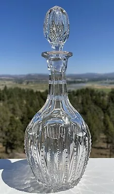 American Brilliant Period Cut Glass Decanter By Pairpoint In Cambridge Pattern • $133