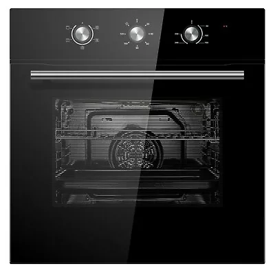 Cookology COF600BK 60cm Black Built-in Single Electric Fan Forced Oven & Timer • £189.99