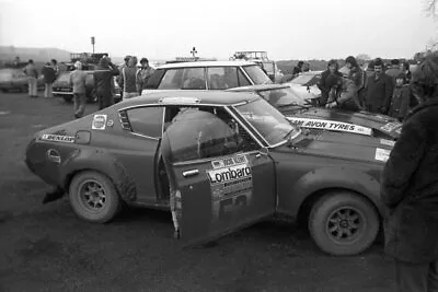 Jochi Kleint & Franz Boshoff Datsun Violet WRC RAC Rally Racing 1975 Old Photo • $10