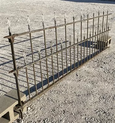 Wrought Iron Fence Panel Architectural Salvage Grate Garden Art Vintage A1 • $295