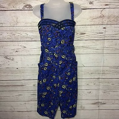 Cartonnier Anthropologie Cropped Jumpsuit Sz 12 • $35