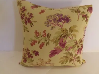 LAURA ASHLEY  -Vintage -18  Pretty Cotton Cushion Cover - Double Sided & Zip • £12.99