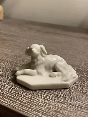 Vintage Nymphenburg German Spaniel Dog Porcelain Figurine • $199.99