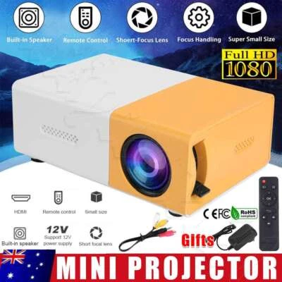 $36.45 • Buy Mini Projector LED 1080P Home Cinema Portable Pocket Projector Party Theater AU