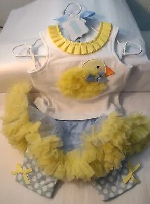 NWT Mud Pie Baby  9-12 Months Easter Outfit Baby 🐣 Chick🤗 • $28