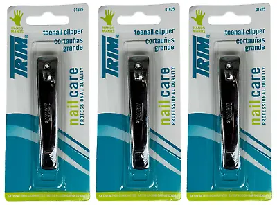 Deluxe Toenail Clippers Professional Quality Care Toe Nail Cutter New Trim 3Pack • $12.95