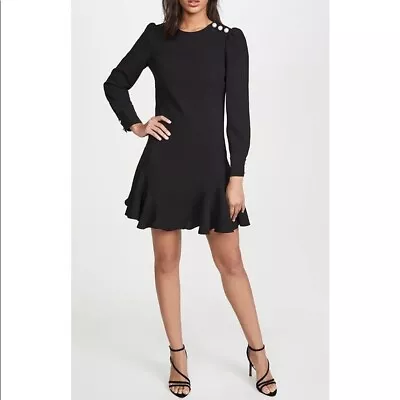 Shoshanna Black Dress Pearls Size 8 • $80.30
