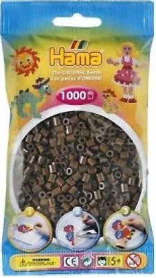 1000 Hama Dark Brown 207-12 Color Iron On Midi Beads  • $3.99