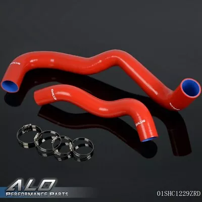 Fit For 03-04 F250/F350/F450/F550 6.0L Red Silicone Radiator Hose+Clamps Kit  • $39.14