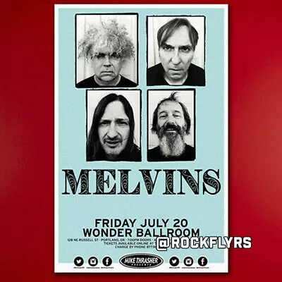 MELVINS 2018 Original 11x17 Concert Poster. Portland Oregon.  • $10