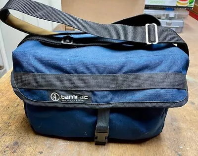 Vintage 1982 Tamrac Camera Bag 607? Lens-Bridge System Dark Blue Plus Extras • $15