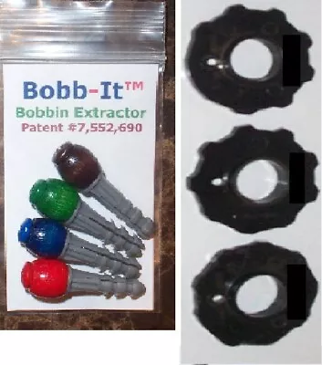 3 Elna Cams 5 101 107 + FREE Bobb-It Bobbin Extractor Lifter For Elna Top Load • $25