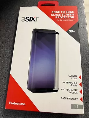 3SIXT  Edge To Edge Glass Screen Protector For Samsung Galaxy S9+ New • $30