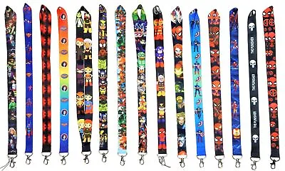 Marvel And DC Comic Hero Lanyards With Clip - ID / Badge Holder ~ Brand New • $10.45