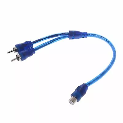 RCA Audio Jack Cable Y Adapter Splitter 1 Female To 2 Male Plug • $3.05