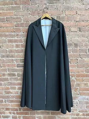 Vintage D’Avenza Roma Men’s Formal Cape No Size Black Wool/Mohair Italy • $790