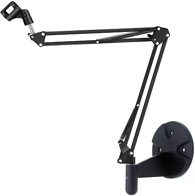 Microphone Wall Mount Suspension Mic Stand Clip For Blue Yeti SnowballRadio Br • $34.99