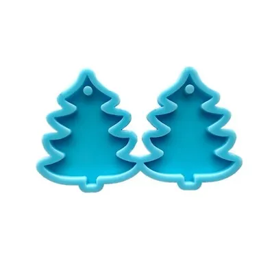 Christmas Pine Tree Earrings Epoxy Resin Mold DIY Eardrop Dangler Silicone Mould • $4.76