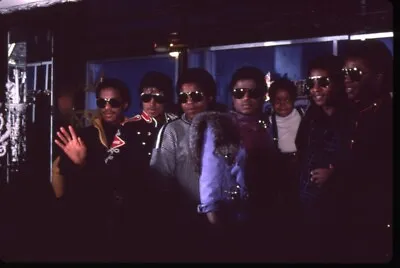 Michael Jackson 5 Group Candid Backstage Sunglasses Original 35mm Transparency  • $24.99