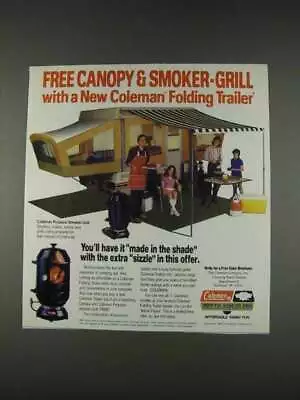 1982 Coleman Folding Trailer & Propane Smoker-Grill Ad • $19.99