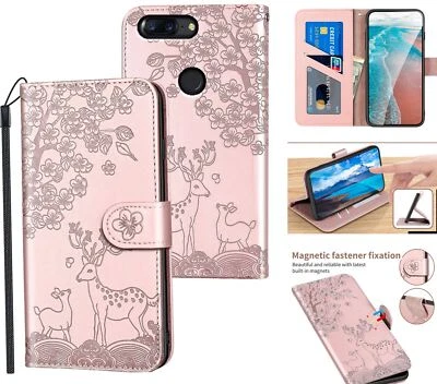 $6.95 • Buy Oneplus 5T Embossed Pu Leather Wallet Case Deer