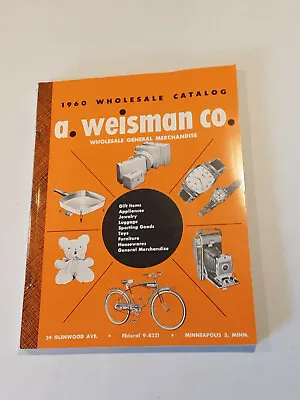 Vintage 1960 A. Weisman Co. Wholesale Catalog General Store Radios Bikes Toys ++ • $28.99