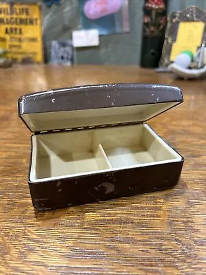 Vintage 5  USMC Marine Corps Trinket Medal Coin Hinged Metal Box DODGE INC • $25