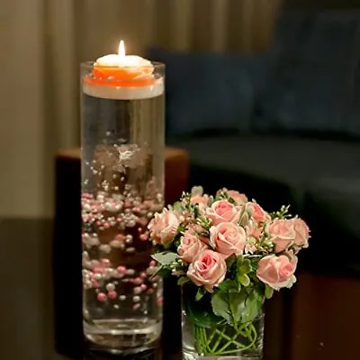 Rose Floating Scented Candles With ABS Colored Pearl Water Gel Jelly Beads Va... • $15.41