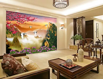 3D Color Mountain 4407 Wallpaper Mural Wall Print Wall Wallpaper Murals US Coco • $314.99