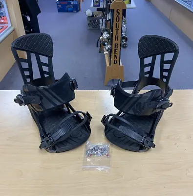 K2 Indy Men's Snowboard Bindings (Black Size Large) Pre-owned Free Shipping • $99.99